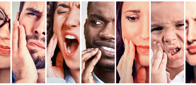 Group of people with wisdom tooth pain